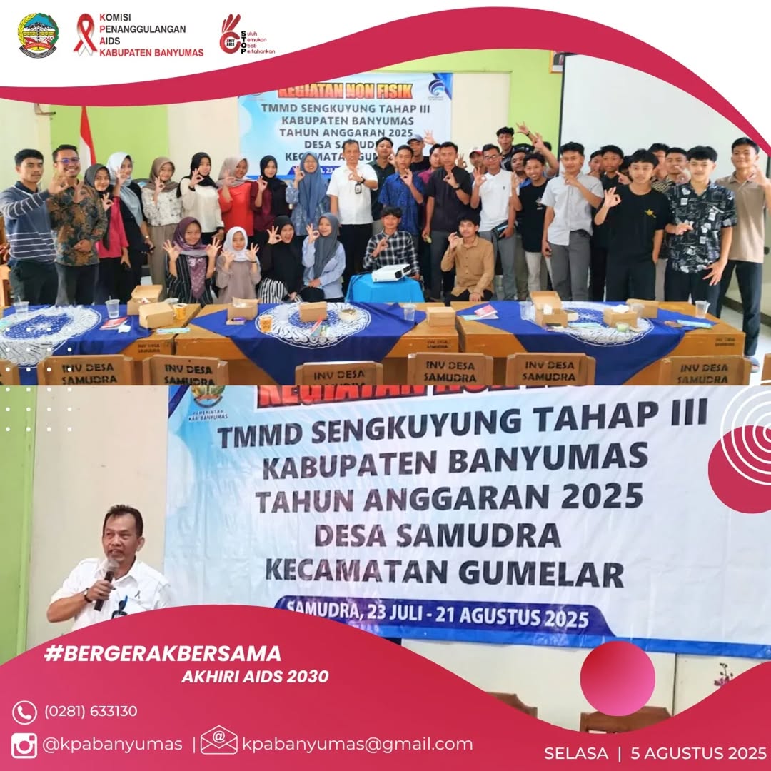 Gandeng KPA, TMMD Sengkuyung III di Desa Samudra Gumelar Beri Edukasi HIV/AIDS