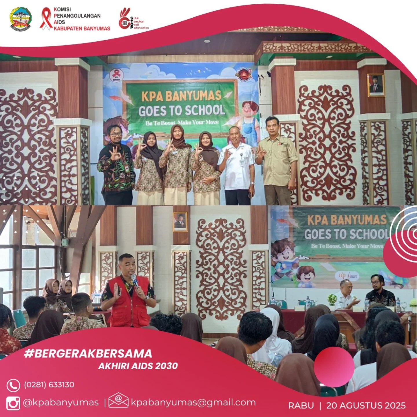 KPA Banyumas Ajak Duta Siswa SMAN 1 Purwokerto Jadi Pelopor Pencegahan HIV/AIDS dan Penghapusan Stigma